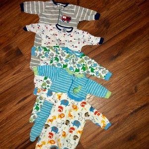 Garanimals Footie Pajama Sleepers 5pk